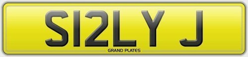 Number plate s12 lyj - plate,