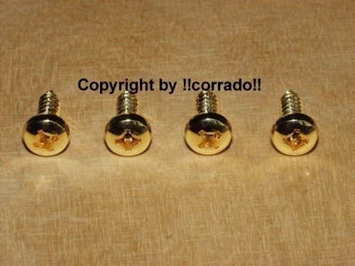 Gold plated screws - >gold-plated<,