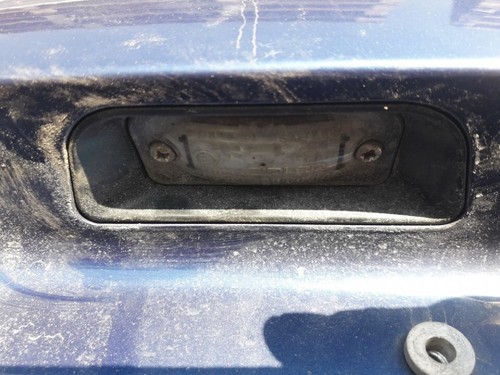 Rear number plate - , light