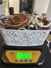 1.5KG BROKEN Costume Jewellery Mixed Job Lot Bundle Craft Harvest Beads Repair