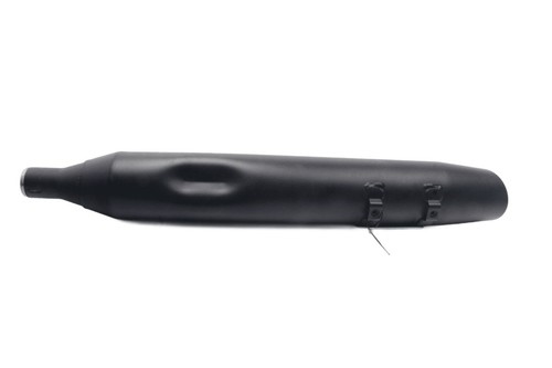 Black exhaust muffler with