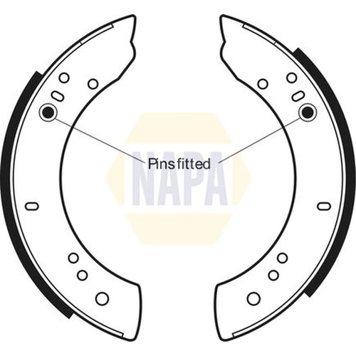 Napa brake shoe - brake, set