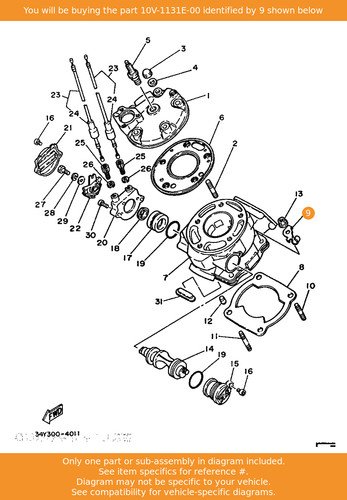 Yamaha holder 10v 1131e - 1,, 10v-1131e-00