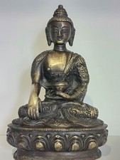 Antique bronze tibetan buddha - bronze,