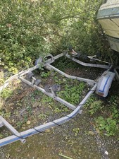 Boat trailer with new wheels