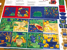 Baby Soft Book Cut & Sew Fabric Panel - Teddy's Counting Book - Rose & Hubble