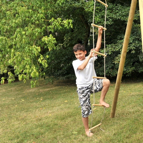 Kids rope ladder swing set - kids,