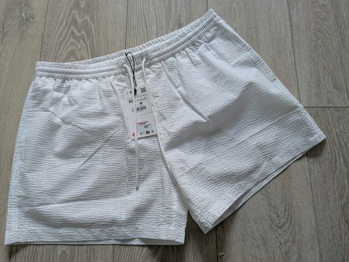 Zara mens white swim shorts - zara,