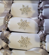 Handmade Christmas Crackers x 6: Luxury Gifts You Can Choose, Any Colour Design 