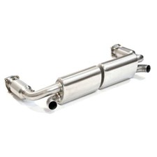 Porsche 911 997 Gen 1 Turbo Sports Exhaust Silencers with 200 Cell Sports Cats
