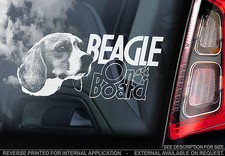Beagle - Car Window Sticker -