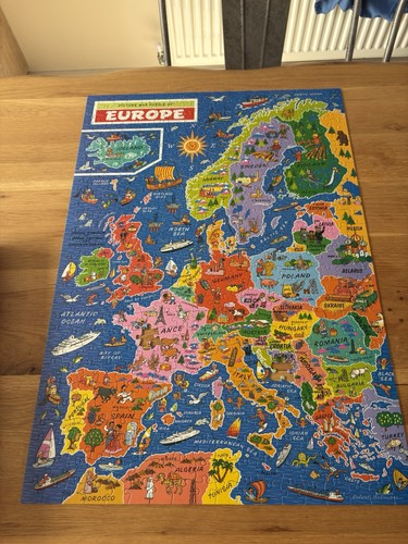 Puzzles picture map of - jr,