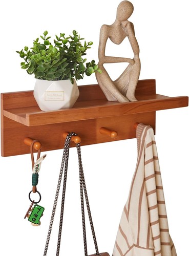 Wall mounted coat rack shelf - rack,