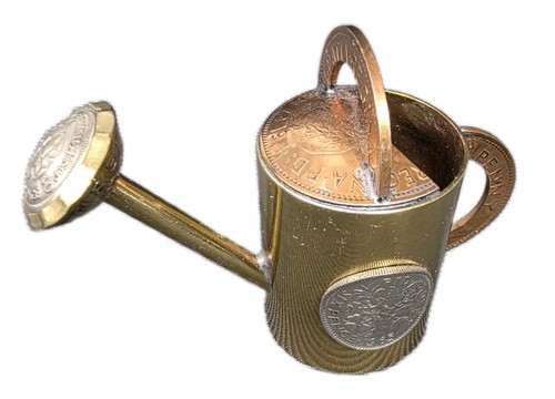 Vintage brass coin - vintage, &