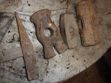 4 x VINTAGE ASSORTED HAMMER