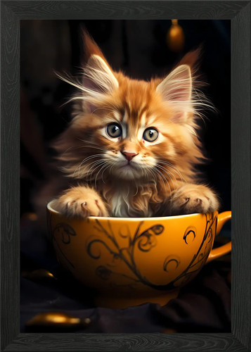 Maine coon cup - cup, kitten