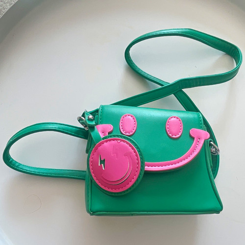Mini faux leather pig applique - leather,