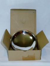 Antique Mercury Glass Oil Lamp Reflector 7" Perfect Cond Kerosene Oil Lamp - NOS