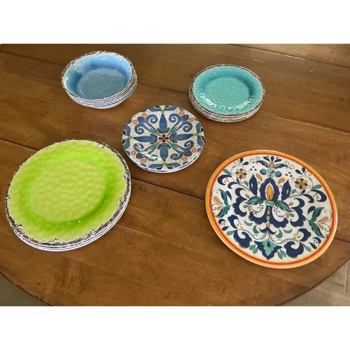 Melamine dinnerware set 19pc - melamine,
