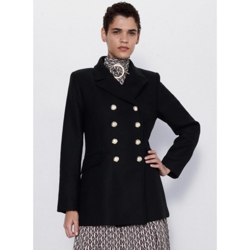 Zara manteco wool double - zara,