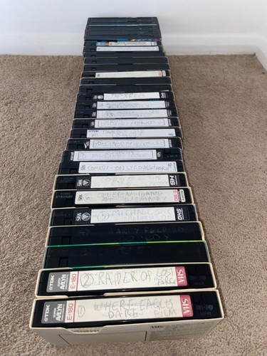 Used vhs video tapes films - used,