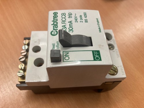 Crabtree 63a 30ma - 30ma, rcd