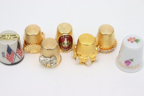 Vtg lot porcelain gold tone - porcelain,