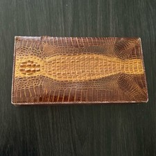Real Crocodile Leather Clutch