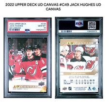 Jack Hughes C49 PSA 10 Canvas 2022-23 Upper Deck New Jersey Devils