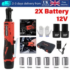 100Nm Electric Cordless Right Ratchet 3/8" 90° Angle Wrench 2 Battery DIY Tool?