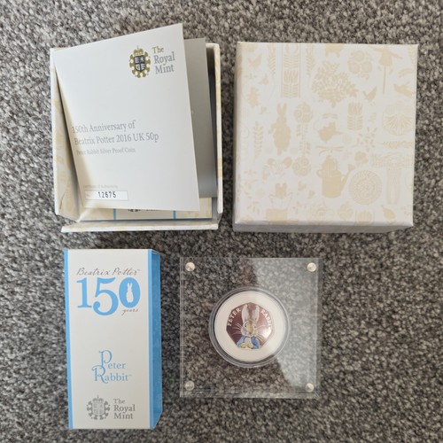 2016 peter rabbit 50p - 2016, silver