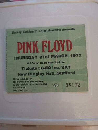 Pink floyd ticket stub 31st - floyd,