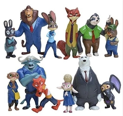 Zootopia animals pvc figures - zootopia,