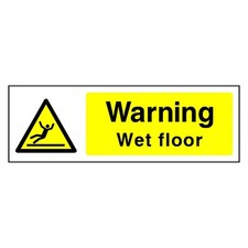 Warning Wet Floor Sign or