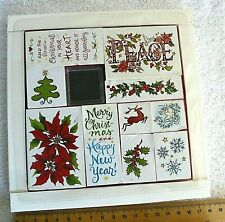 Rubber Stamps. PSX Designs. Christmas Designs. Foam Backed Boxed  Set.