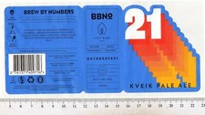 UK Beer Label - BBNo. Brewery - London - 21