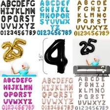  16" Alphabet Gold & Silver