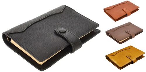 Genuine leather diary ring - leather,