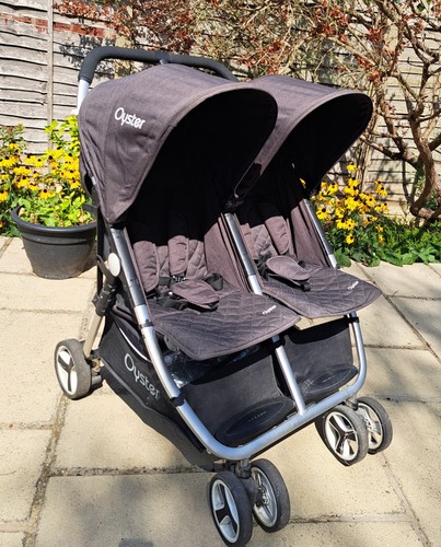 Oyster twin double stroller - oyster,
