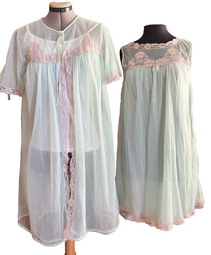 Vintage teal nylon - teal, double