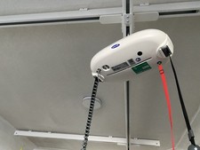 Ceiling track hoist installed - ceiling,