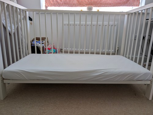 Ikea gulliver cot white - white, –