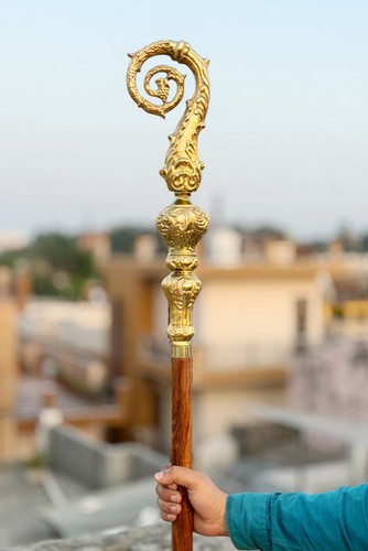 Handmade bishop crozier wooden - bishop,