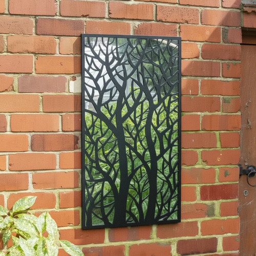 Black tree detail - black,