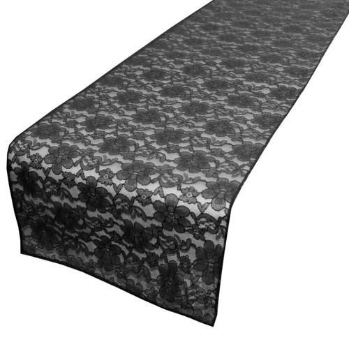 Floral lace sheer - sheer, table