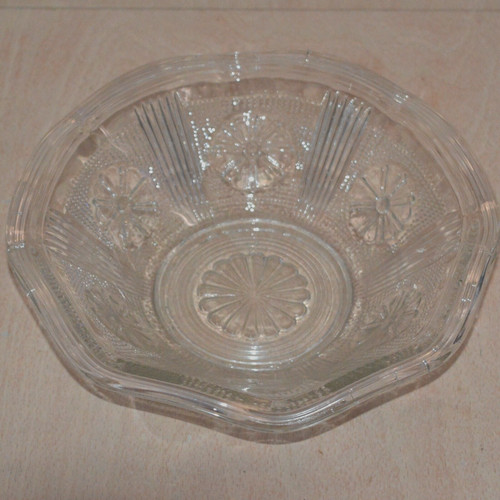 Depression glass bowl - glass,