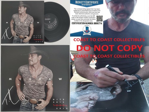 Tim mcgraw signed autographed - mcgraw,