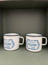 Enamel Mugs x 2 - made in Slovenia