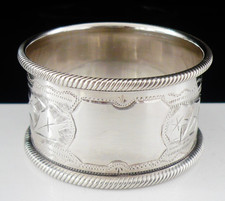 Sterling Silver Napkin Ring, James Swann, Birmingham 1909