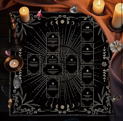 Tarot reading cloth celtic - reading,